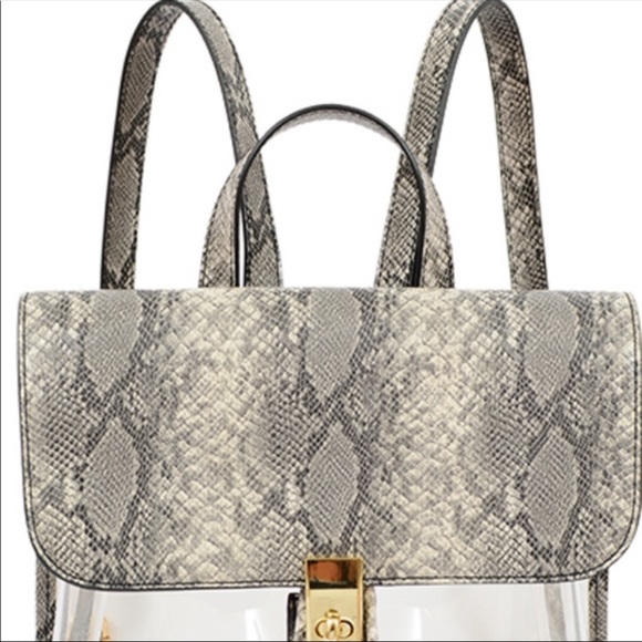 Transparent Snakeskin Backpack - Picture 2 of 4